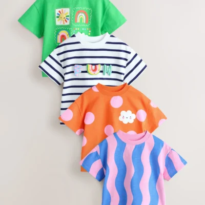 pastel t shirts 4 pack (3mths 7yrs) (copy)