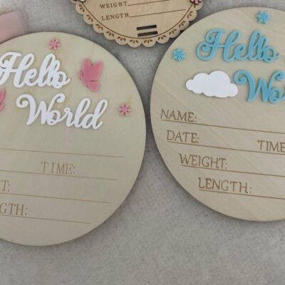 Birth Announcement Card immediate