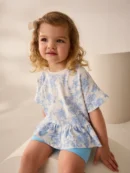 red heart short sleeve peplum t shirt (3mths 7yrs) (copy)