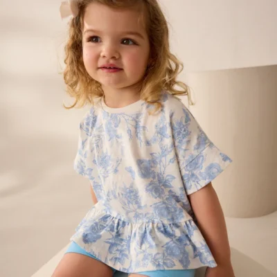 red heart short sleeve peplum t shirt (3mths 7yrs) (copy)