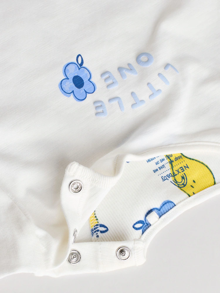white/ blue/ yellow fruit baby short sleeve top and leggings set immediate white/ blue/ yellow fruit baby short sleeve top and leggings set immediate