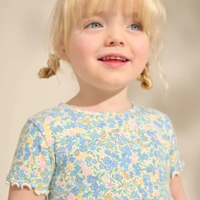 pink unicorn short sleeve ribbed dress (3mths 7yrs) (copy)