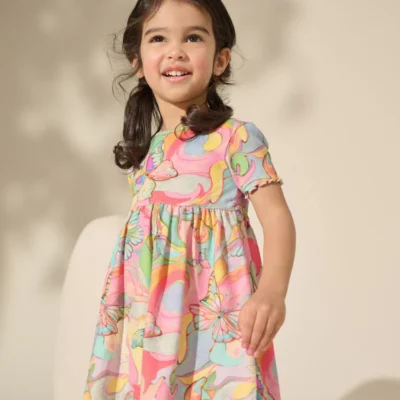 floral ribbed jersey dress (3mths 7yrs) (copy)