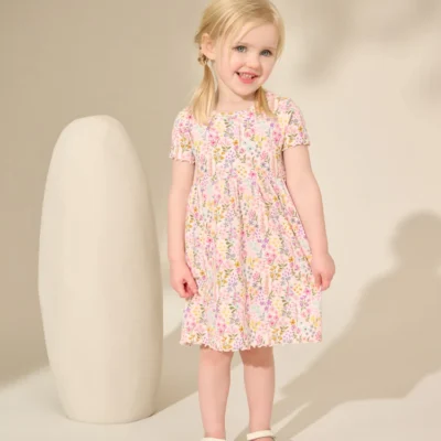 blue ribbed jersey dress (3mths 7yrs) (copy)