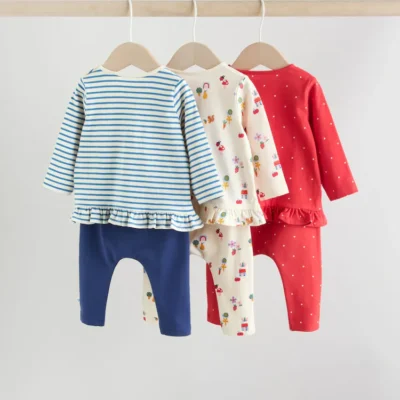 purple long sleeve top and leggings set 6 piece (0mths 3yrs) (copy)