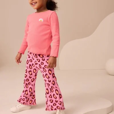 purple bear character rib flare leggings (3mths 7yrs) (copy)