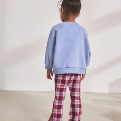 blue flower rib flare leggings (3mths 7yrs) (copy)