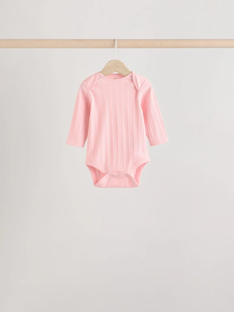 bright pink 5 pack long sleeve baby bodysuits bright pink 5 pack long sleeve baby bodysuits