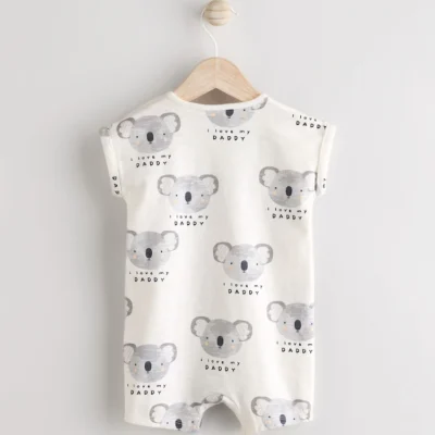 ecru i love my daddy baby romper