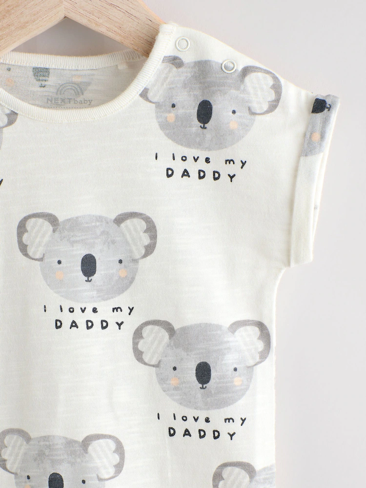 ecru i love my daddy baby romper ecru i love my daddy baby romper
