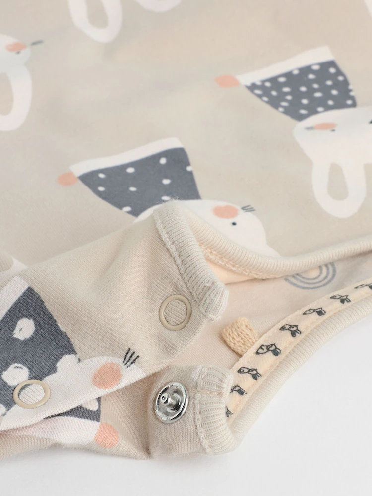 grey/cream character long sleeve top and leggings set 6 piece grey/cream character long sleeve top and leggings set 6 piece