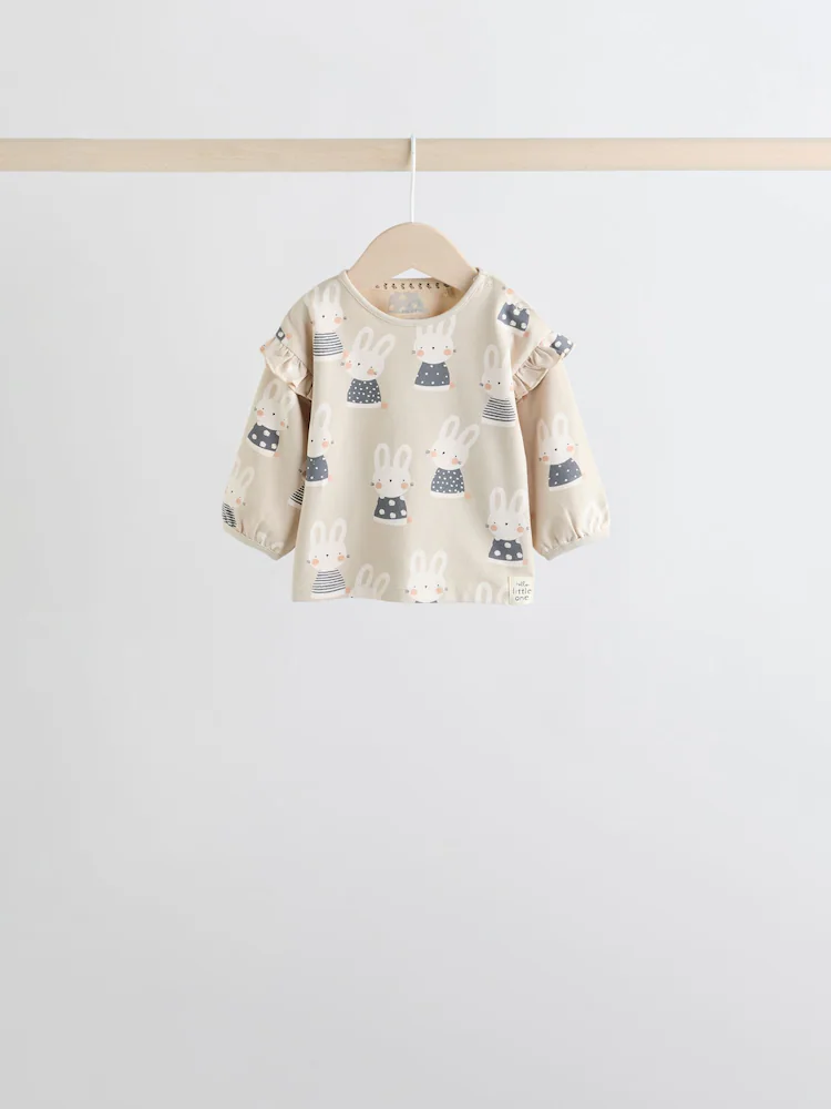 grey/cream character long sleeve top and leggings set 6 piece grey/cream character long sleeve top and leggings set 6 piece