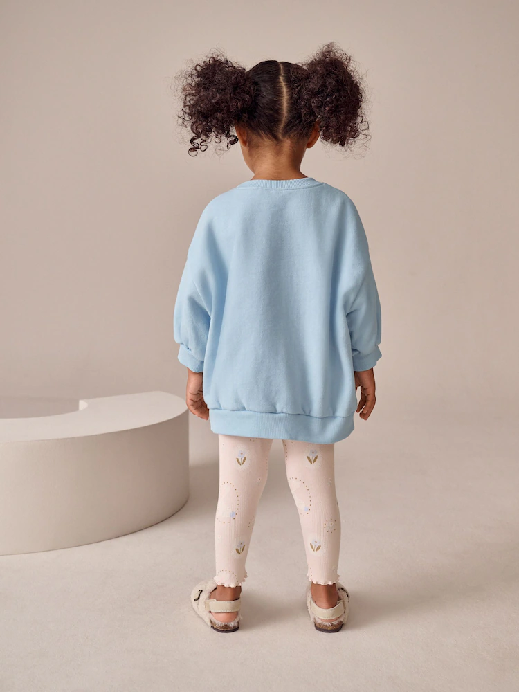 blue bow duck sweatshirt & leggings set (3mths 7yrs) blue bow duck sweatshirt & leggings set (3mths 7yrs)