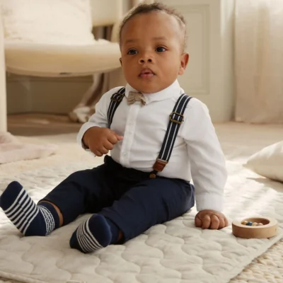 sage green baby shirt trousers and braces set 3 piece (0mths 2yrs) (copy)