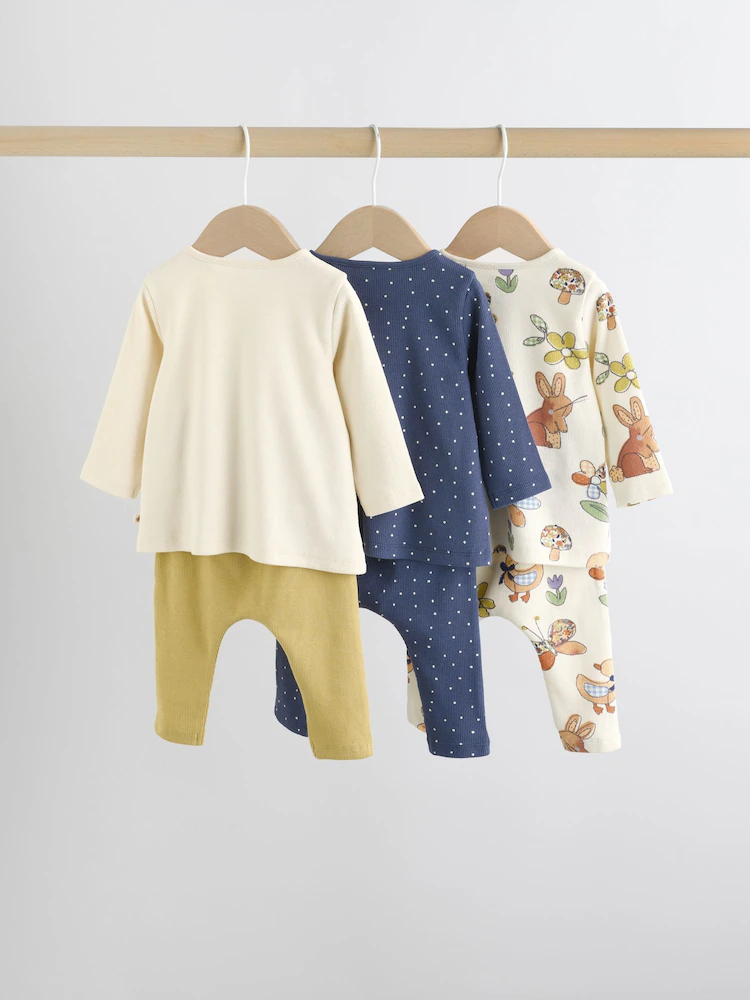 ecru long sleeve top and leggings set 6 piece (0mths 3yrs) ecru long sleeve top and leggings set 6 piece (0mths 3yrs)