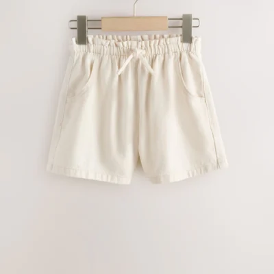 blue/ white stripe & ecru denim shorts 2 pack (3 16yrs)