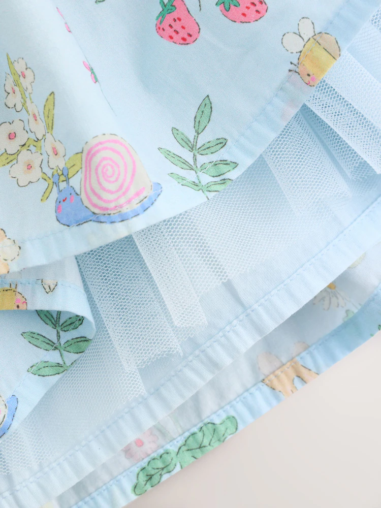 blue woven baby dress and knickers set 2 piece (0mths 2yrs) blue woven baby dress and knickers set 2 piece (0mths 2yrs)