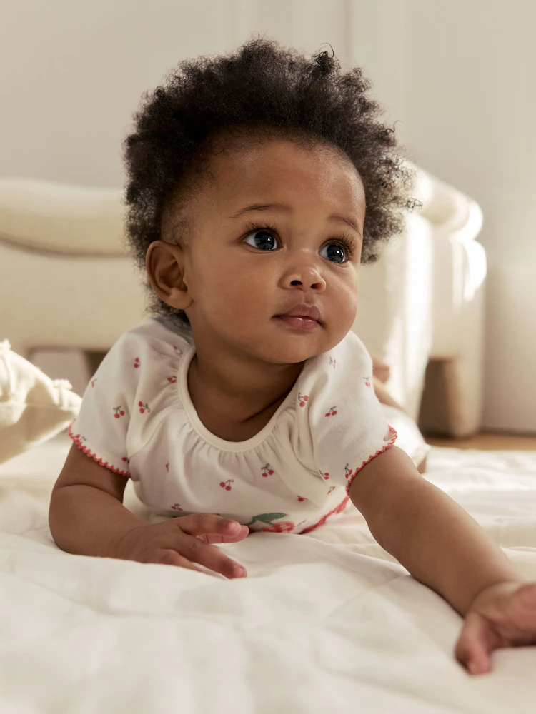 white cherry embroidered i love my mummy jersey baby romper white cherry embroidered i love my mummy jersey baby romper