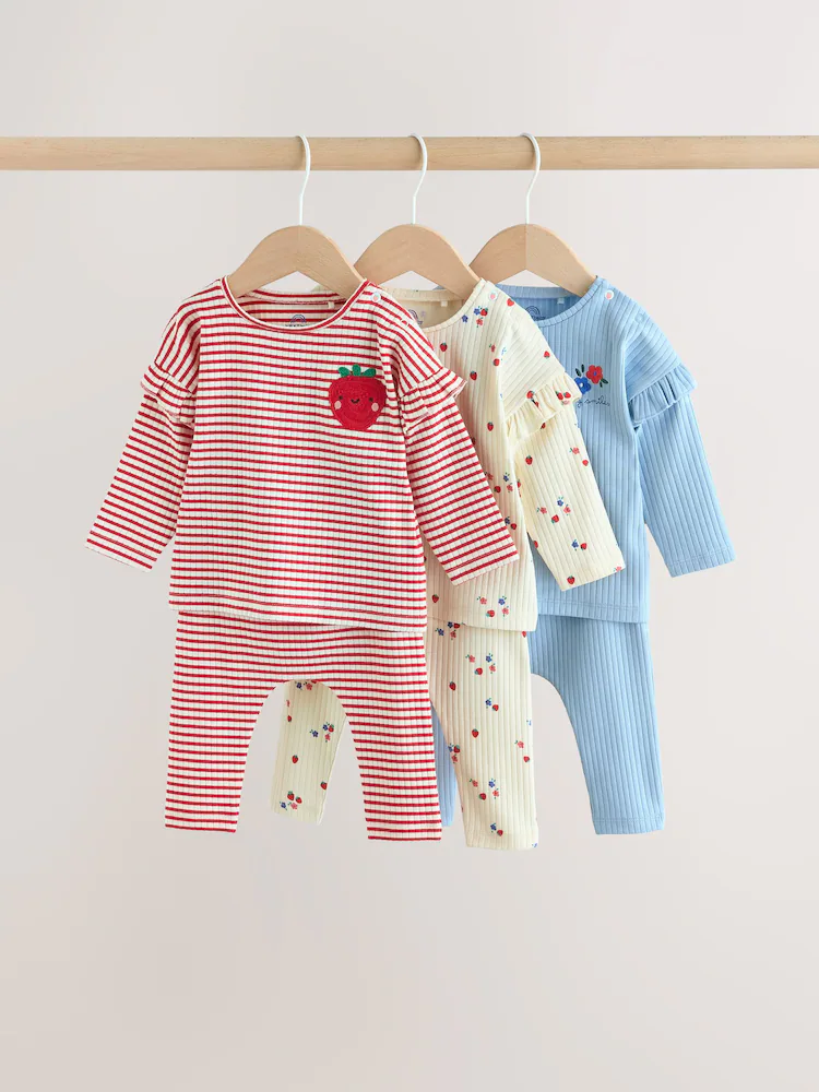 red strawberry long sleeve top and leggings set 6 piece (0mths 3yrs) red strawberry long sleeve top and leggings set 6 piece (0mths 3yrs)