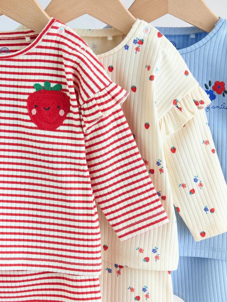 red strawberry long sleeve top and leggings set 6 piece (0mths 3yrs) red strawberry long sleeve top and leggings set 6 piece (0mths 3yrs)