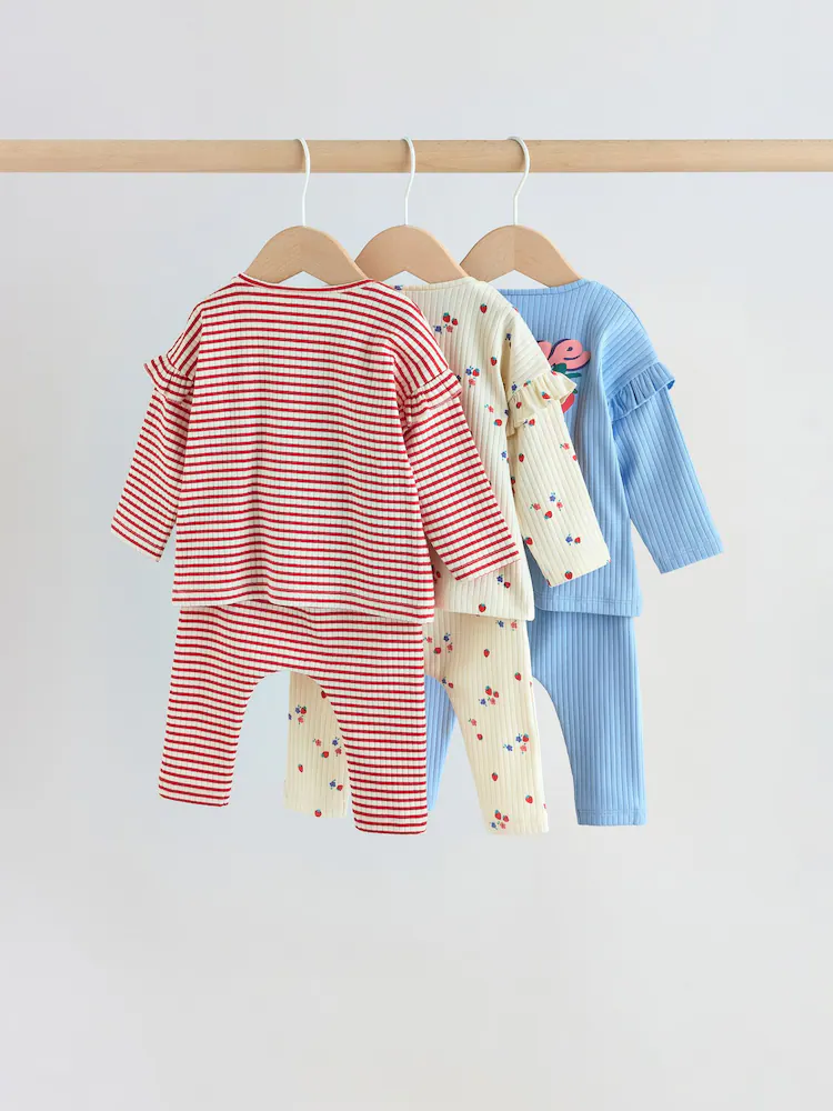 red strawberry long sleeve top and leggings set 6 piece (0mths 3yrs) red strawberry long sleeve top and leggings set 6 piece (0mths 3yrs)