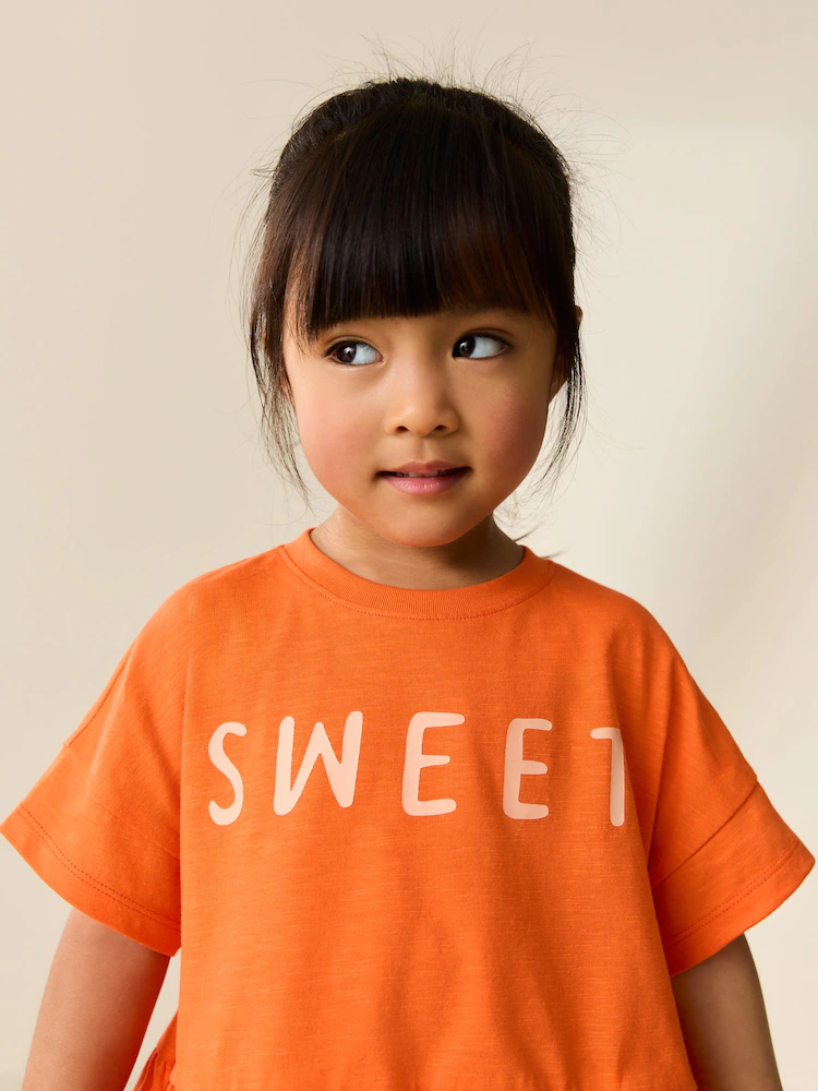 orange strawberry short sleeve top and shorts set (3mths 7yrs) orange strawberry short sleeve top and shorts set (3mths 7yrs)