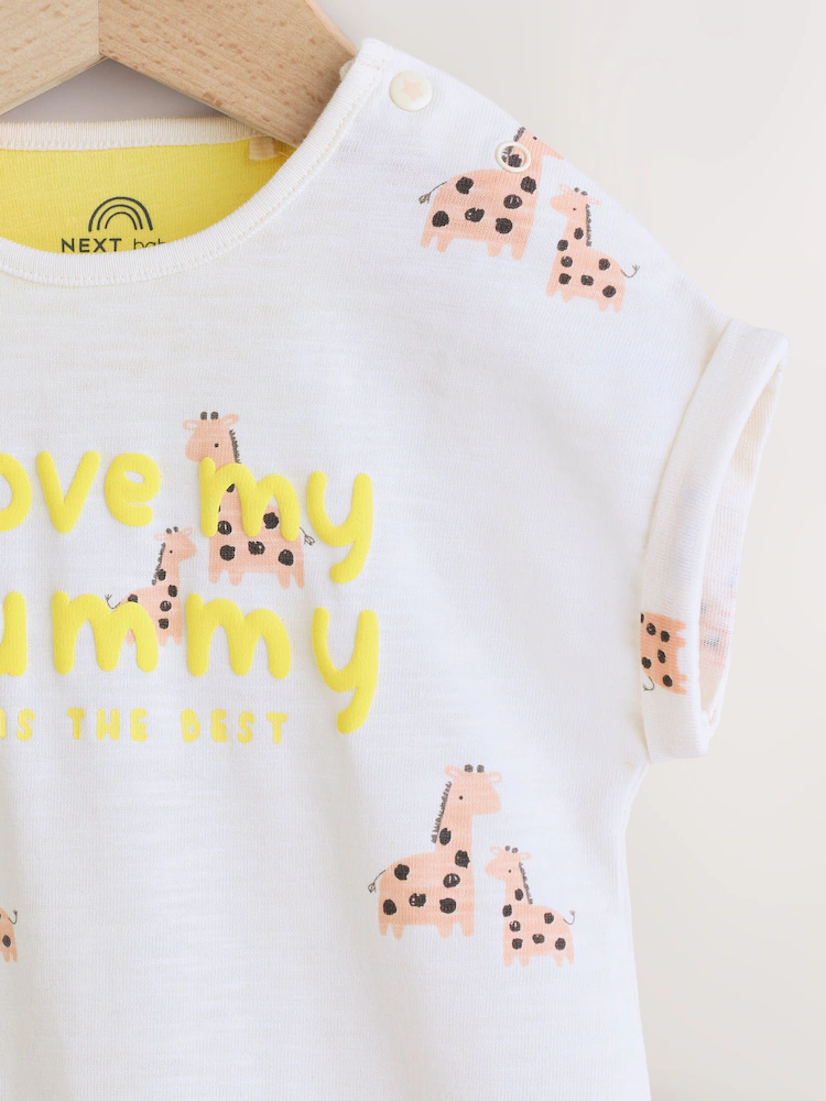 white printed i love my mummy baby jersey romper white printed i love my mummy baby jersey romper