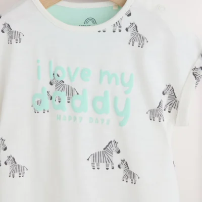 white printed i love my mummy baby jersey romper (copy)