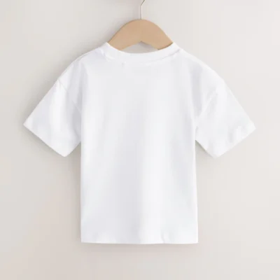 pink smile short sleeve small graphic t shirt (3mths 7yrs) (copy)