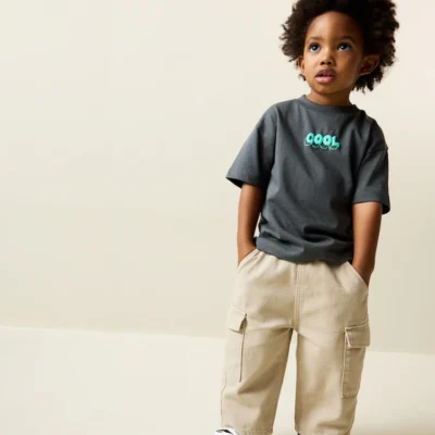 cement smile short sleeve small graphic t shirt (3mths 7yrs) (copy)