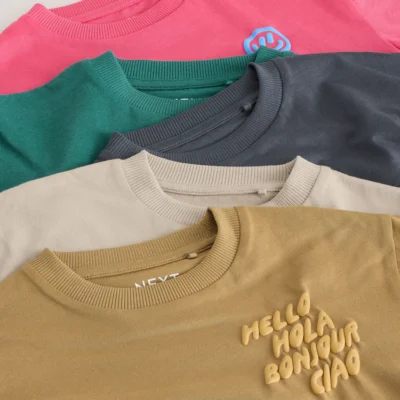 green/charocal/stone/pink/brown small short sleeve graphic t shirts 5 (3mths 7yrs)