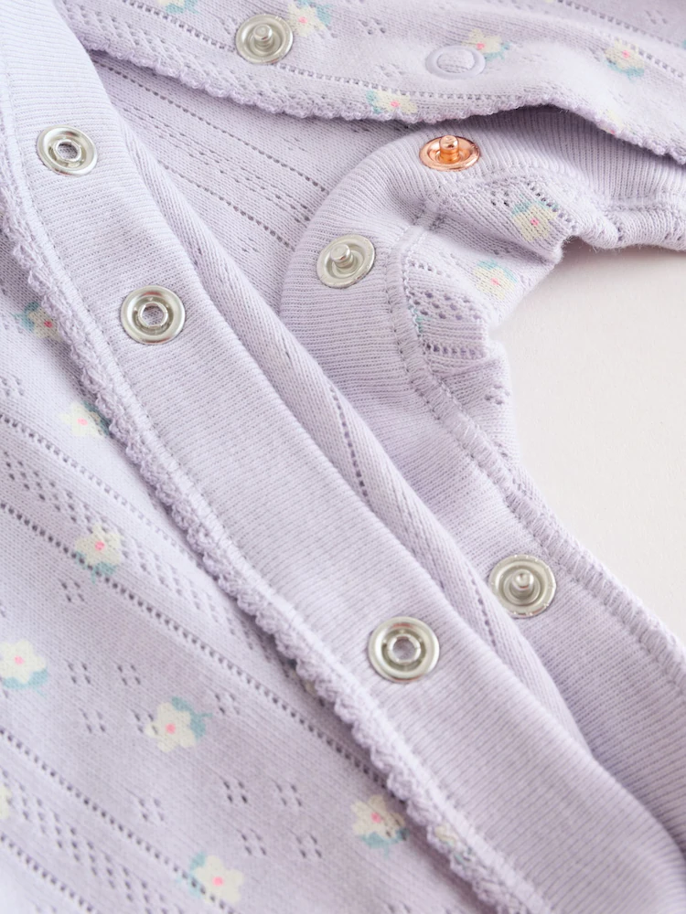 lilac purple baby sleepsuit 4 pack (0mths 2yrs) lilac purple baby sleepsuit 4 pack (0mths 2yrs)