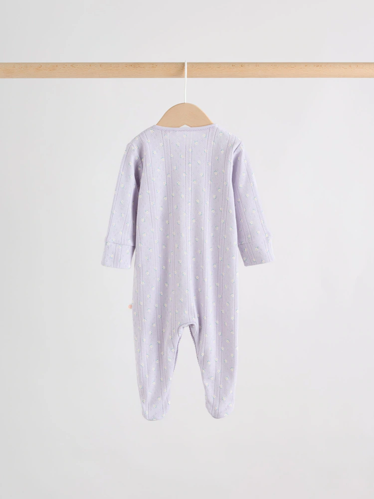 lilac purple baby sleepsuit 4 pack (0mths 2yrs) lilac purple baby sleepsuit 4 pack (0mths 2yrs)