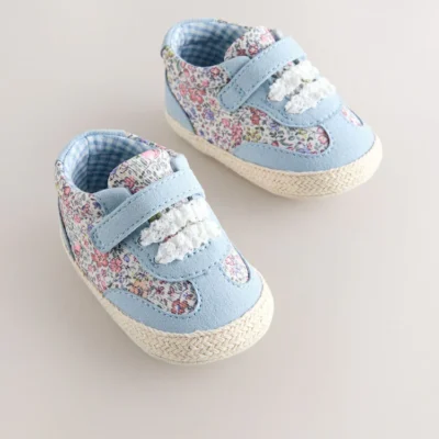 neutral frill baby touch fasten trainers (0 24mths) (copy)