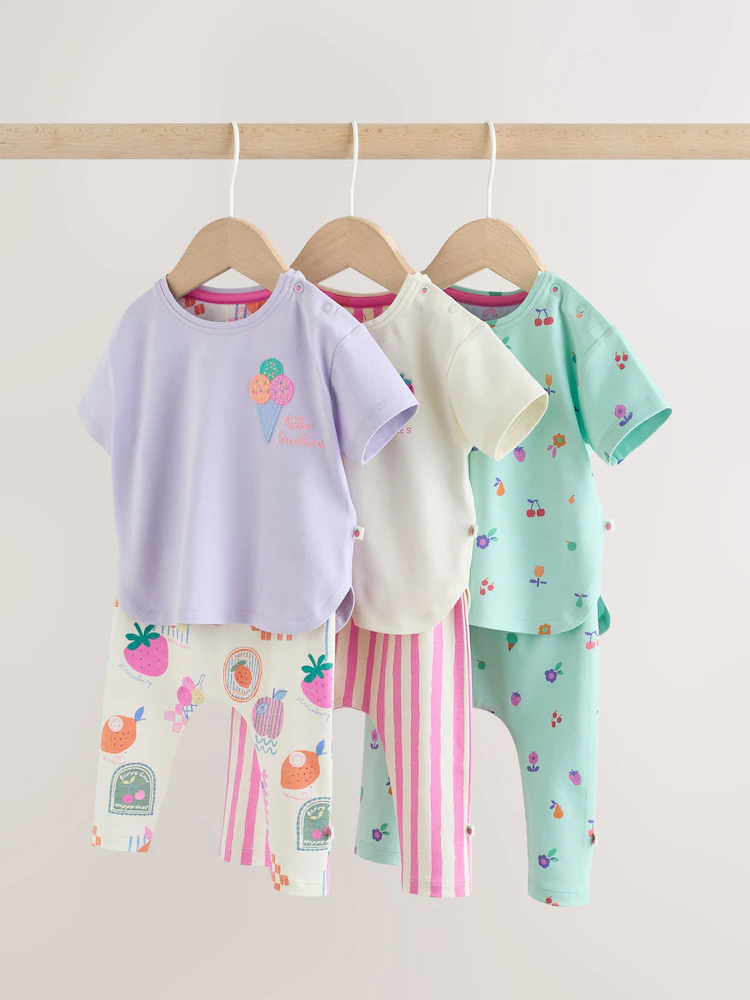 purple character short sleeve top and leggings baby 6 piece set (0mths 3yrs) purple character short sleeve top and leggings baby 6 piece set (0mths 3yrs)