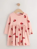 navy unicorn long sleeve ribbed dress (3mths 7yrs) (copy)