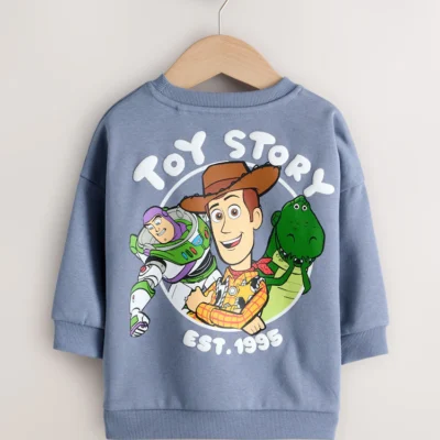 blue toy story printed sweatshirt (3mths 7yrs)