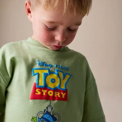 sage green toy story short sleeve t shirt (3mths 8yrs)