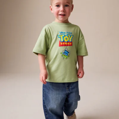 sage green toy story short sleeve t shirt (3mths 8yrs)