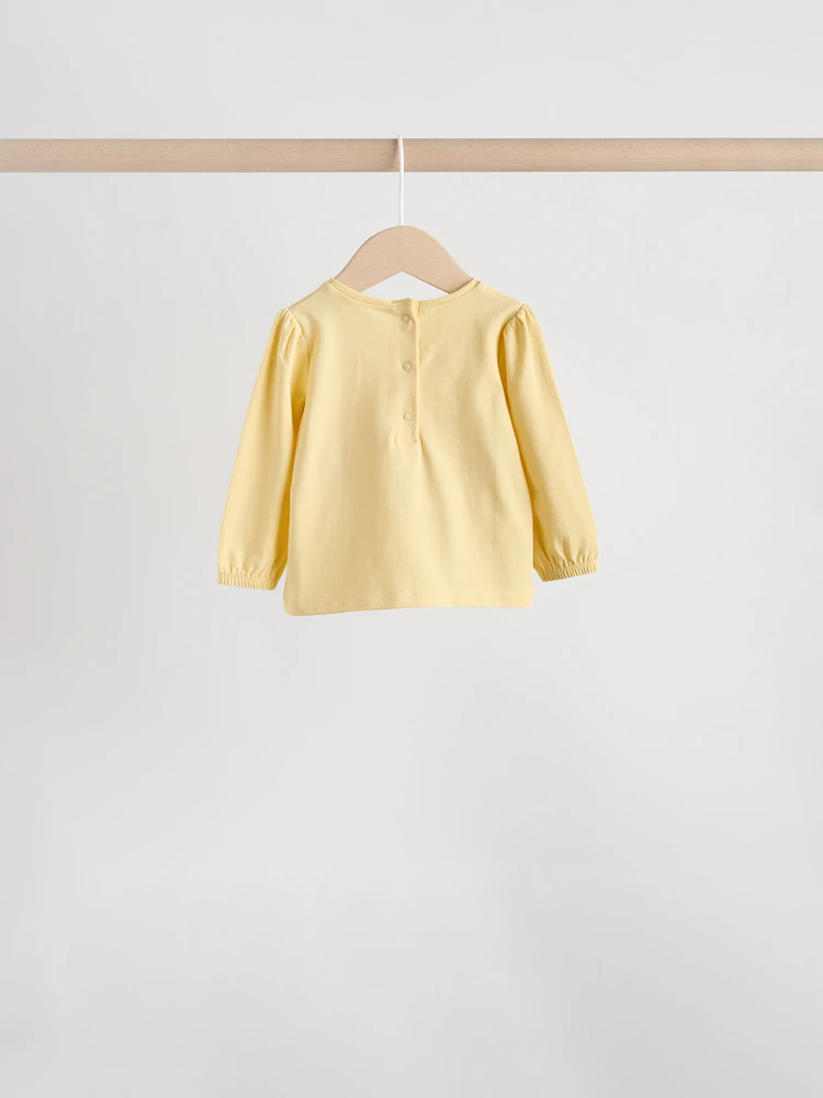 yellow flower/ stripe long sleeve top and leggings set 6 piece yellow flower/ stripe long sleeve top and leggings set 6 piece