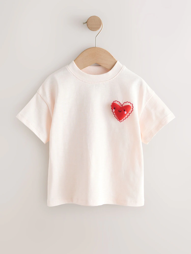 red hearts t shirts 3 pack (3mths 7yrs) red hearts t shirts 3 pack (3mths 7yrs)
