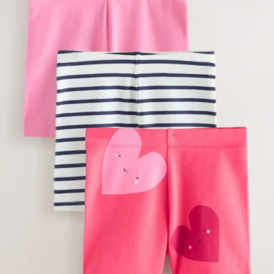 red hearts cycle shorts 3 pack (3mths 7yrs)