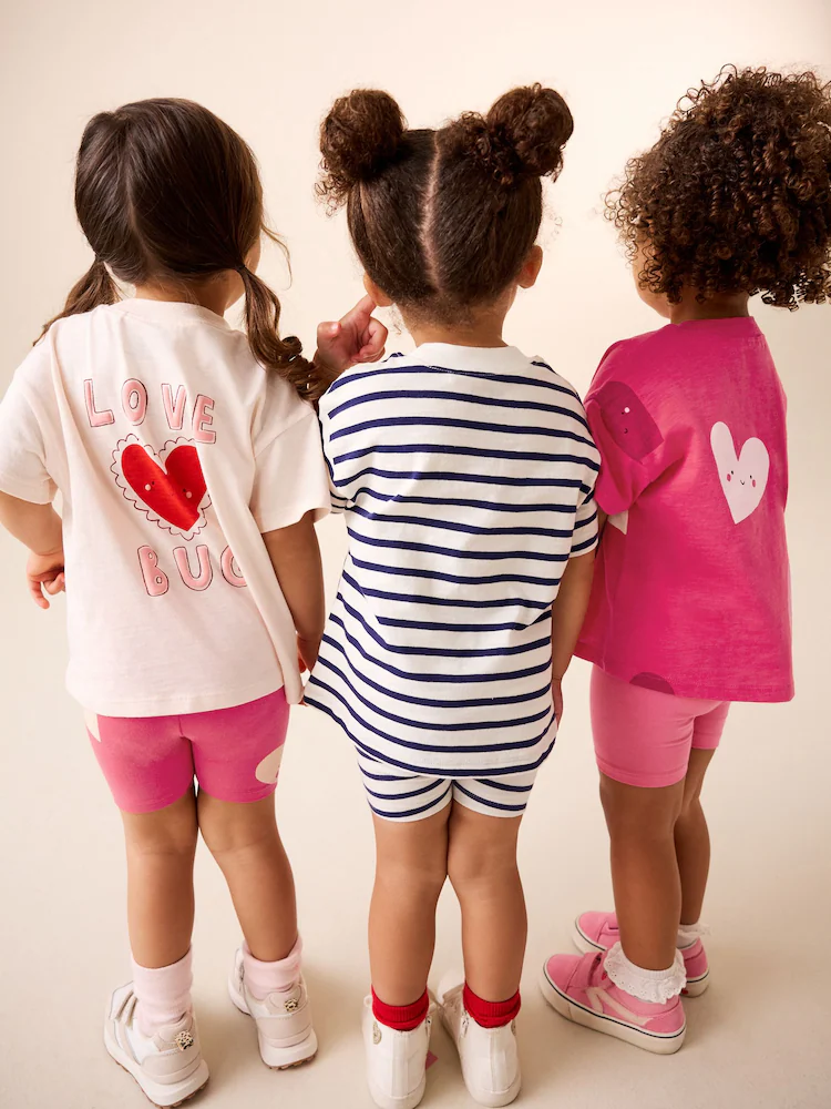 red hearts cycle shorts 3 pack (3mths 7yrs) red hearts cycle shorts 3 pack (3mths 7yrs)