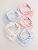 multi pastel character baby dribble bibs 5 pack