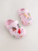 pink disney princess clogs