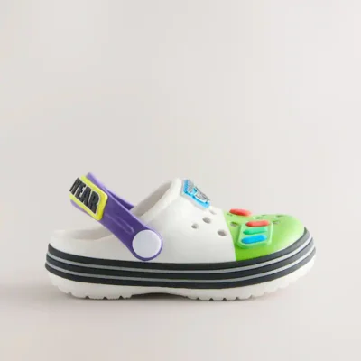 multi bright toy story clogs