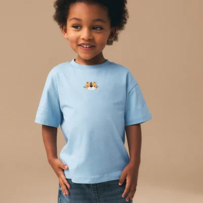 chocolate brown lion short sleeve small graphic t shirt (3mths 7yrs) (copy)