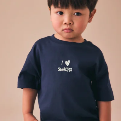 coral pink wild slogan short sleeve small graphic t shirt (3mths 7yrs) (copy)