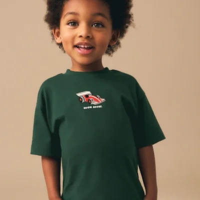 green giraffe short sleeve small graphic t shirt (3mths 7yrs) (copy)