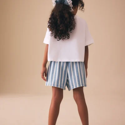 blue/white stripe shorts (3 16yrs)